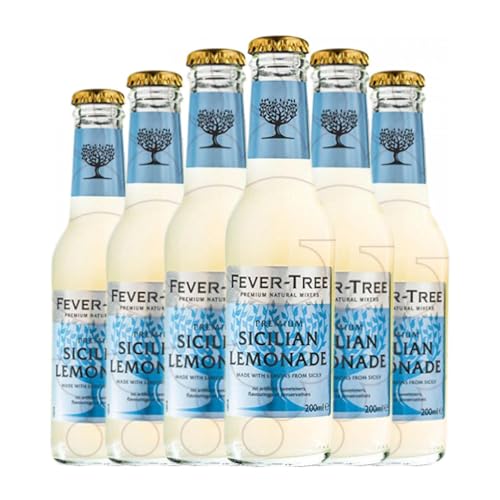 Getränke und Mixer Fever-Tree Sicilian Lemonade Kleine Flasche 20 cl (Schachtel mit 6 Kleine Flasche von 20 cl) von Fever-Tree Tonic Water