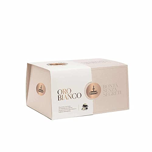 Deluxe Panettone "Oro Bianco" weiße Schokolade und Mandeln 1kg + Mandel-Creme 180g + Messerchen in edler Geschenkverpackung von Fiasconaro von Fiasconaro