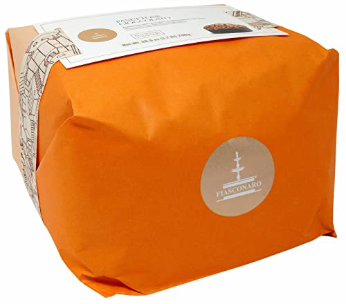 Fiasconaro Handwerklicher Panettone "Ciccolato" mit vielen Schokoladenstückchen und einer Zuckerglasur in Geschenkverpackung 750g von Fiasconaro