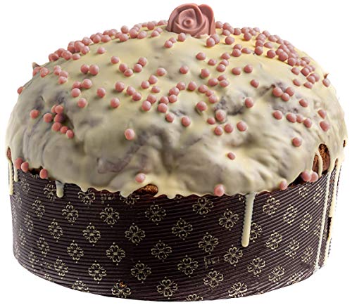 Fiasconaro Panettone rosa e fico d'india mit Rose, Kaktusfeige und rosa Schokolade 1KG von Fiasconaro