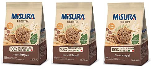 3x Misura Fibrextra Integrali Vollkorn kekse 330g biscuits cookies von Zeelec