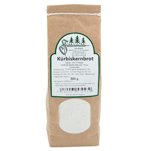 Kürbiskernbrot Backmischung, Für Backautomat & Ofen Geeignet, 1 Packung von Fichtenmühle