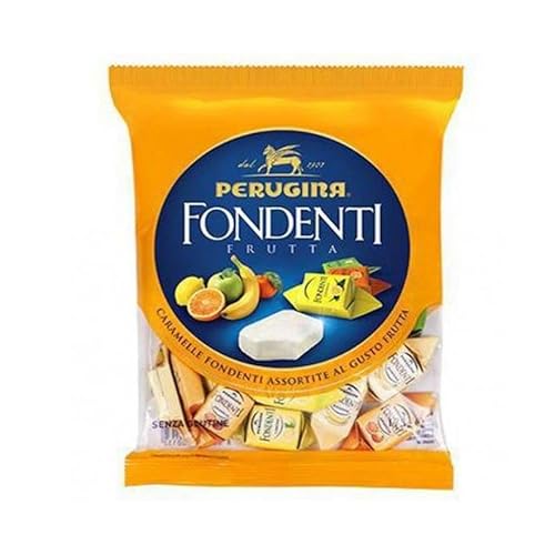 3x Fida Perugia Caramelle Fondenti assortite al gusto frutta Dunkle Bonbons mit Fruchtgeschmack 175g von Fida