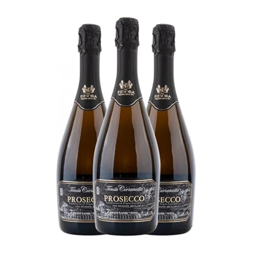 Fidora Civranetta Spumante Glera Brut Prosecco 75 cl Weißer Sekt (Karton mit 3 Flaschen von 75 cl) von Fidora