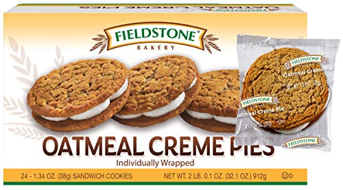 Fieldstone, Bakery Crème Pies 1 Box 24 einzeln verpackte Haferflocken-Creme-Kekse von Fieldstone