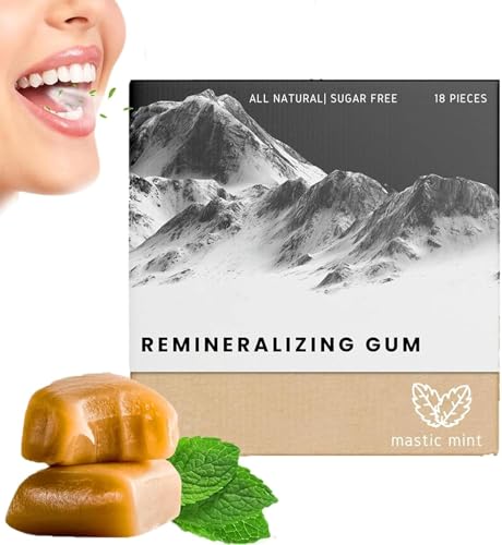 Larineco Remineralizing Gum, Organic Mastic Mint Miracle Remineralizing Chewing Gum, Remineralizing Chewing Gum, Mint and Cinnamon Remineralizing Gum (1 Pcs) von Figskey