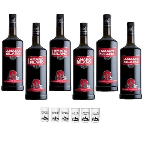 BOSCO LIQUORI AMARO SILANO 1 LT 6 BOTTIGLIE CON 6 BICCHIERI von Fiico