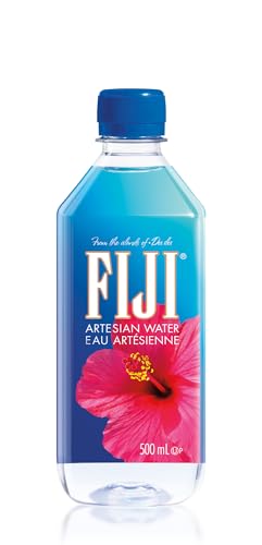 Fiji Water Fidschianisch Natürlich Artesisch Wasser, Mundgefühl und Sein Einzigartiges Mineralisches Profil, 24 x 500 ml von FIJI