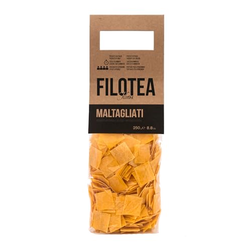 Maltagliati - quadratische Eiernudeln von Filotea aus Italien/Ancona, 250g von Filotea