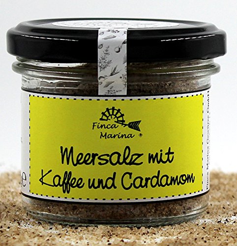 Kaffeesalz mit Cardamom 90g aus der Finca Marina Gewürzmanufaktur von Finca Marina