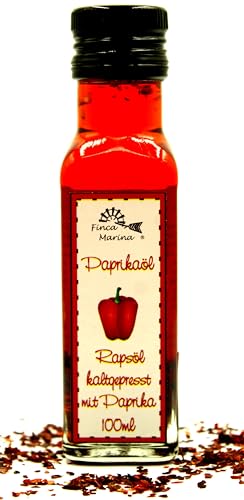 Paprikaöl - Rapsöl mit Paprika 100ml aus der Finca Marina Gewürzmanufaktur von Finca Marina