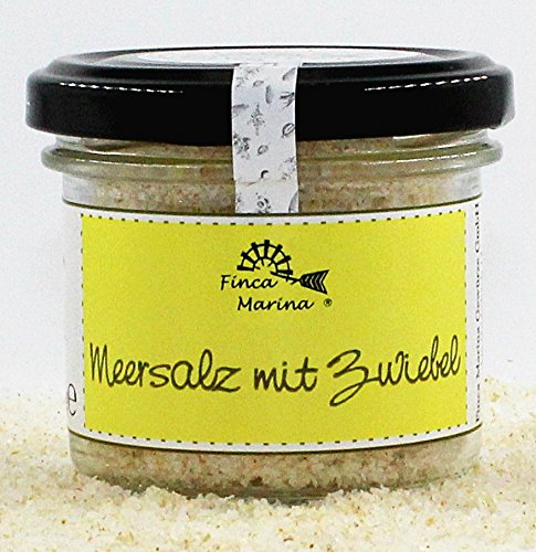 Zwiebelsalz - Meersalz mit Zwiebel 90g aus der Finca Marina Gewürzmanufaktur von Finca Marina