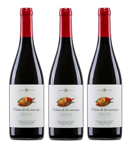 3x 0,75l - 2019er - Finca Míllara - Ribera de los Naranjos - Ribeira Sacra D.O.P. - Spanien - Rotwein trocken von Finca Míllara