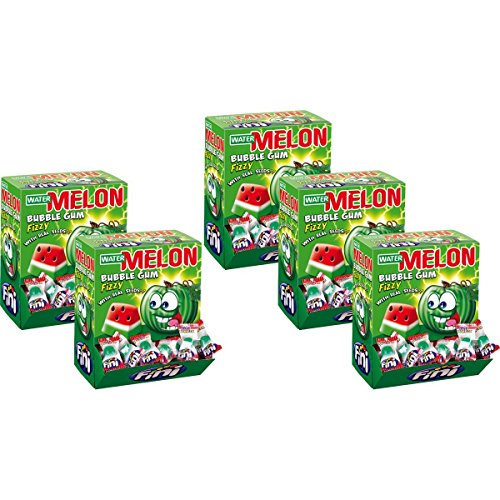 Booom Bubble Gum Watermelon 200 Stk. im Displaykarton (5er Pack) von Fini