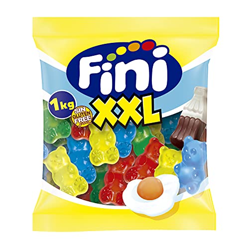 Fini Süßigkeiten | Riesenbär-Gewöhnchen | glutenfreie und fettfreie Gummi-Süßigkeiten - 1 kg von Fini