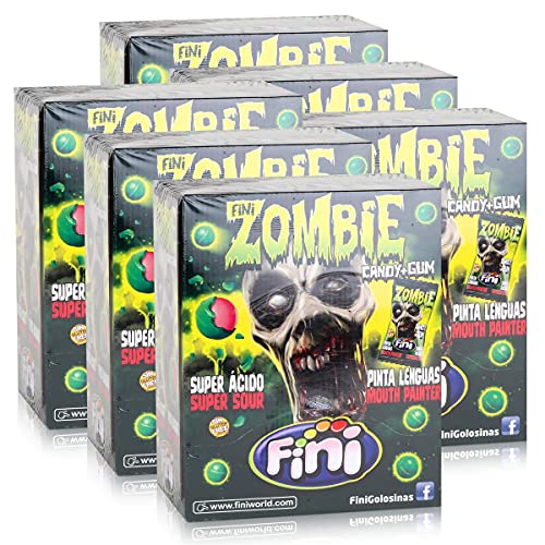 Tri Fini Zombie Candy & Gum Kaugummis 200 Stück in der Box (6er Pack) von Fini