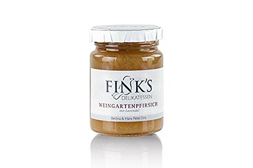 Weingartenpfirsich Fruchtaufstrich, mit Lavendel, 110g von Fink's