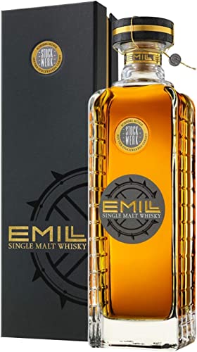 Emill German Single Malt Whisky, 0,7l. in hochwertiger Box, Made in Germany, Schwarzwald, 100% deutscher Whiskey inkl Geschenk (Stockwerk) von Finoo