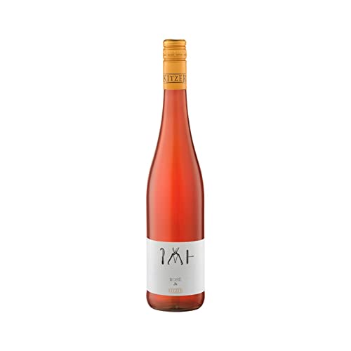 Kitzer Dreisatz Wein Rosé 6x750ml Trocken Deutschland Rheinhessen mit 11,5% vol. Rosé Cuvée Spätburgunder, Blauer Portugieser von Finoo