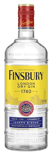 Finsbury London Dry Gin mit 37,5% vol. Der Klassiker aus London seit 1740, Wacholder und Zitrusnoten, Perfekt für Gin & Tonic - 1 x 0,7l von Finsbury