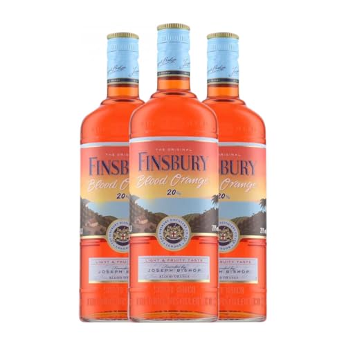 Gin Finsbury Blood Orange Gin 70 cl (Karton mit 3 Flaschen von 70 cl) von Finsbury