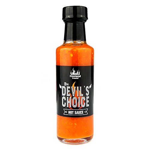 Fireland Foods - Devils Choice Hot-Sauce - Chilisauce mit Habanero Chili und Mango - Fruchtiger Geschmack kombiniert mit feuriger Schärfe - 100ml von Fireland Foods