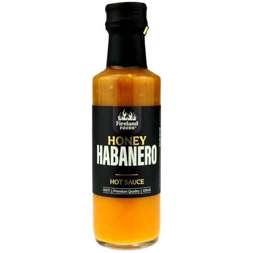 Fireland Foods - Honey Habanero Hot-Sauce - Fruchtig scharfe Chilisauce - Mit Habaneros und Honig - 100ml von Fireland Foods