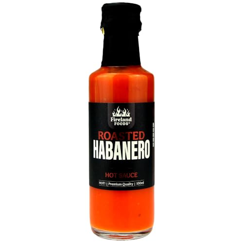 Fireland Foods - Roasted Habanero Hot-Sauce - Scharfe Chilisauce mit gerösteten Habanero und Knoblauch - 100ml von Fireland Foods