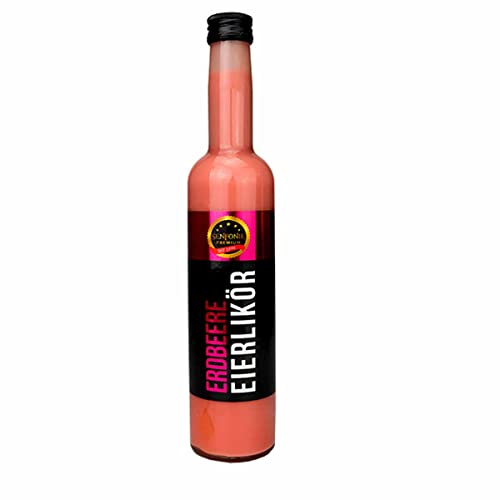 Erdbeer Eierlikör 250ml // Ostergeschenk/Eierlikör mit Erdbeergeschmack von Firlefantastisch Der Partyshop