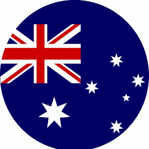 Essbarer Tortenaufleger * AUSTRALIEN * Oblatenpapier 20 cm // Australien Kuchendekoration // Länderdeko Australien von Firlefantastisch Der Partyshop