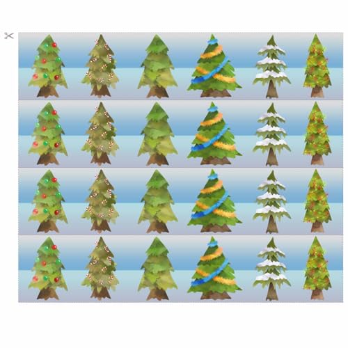 Essbares Tortenband * WEIHNACHTEN * mit Weihnachtsbäumen für die Weihnachtstorte Zuckerpapier // Weihnachten Kuchendekoration // Weihnachten Tortendeko von Firlefantastisch Der Partyshop