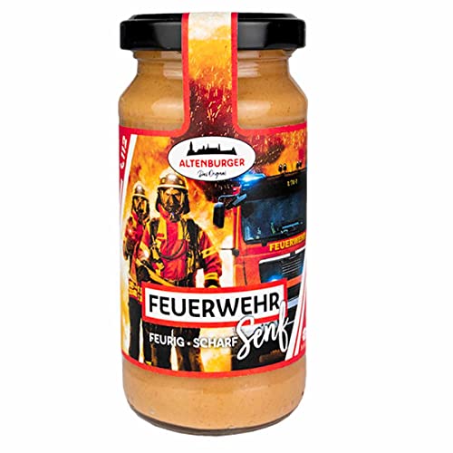 Feuerwehr-Senf 200 ml // Geschenk Feuerwehr // Feuerwehrgeburtstag von Firlefantastisch Der Partyshop