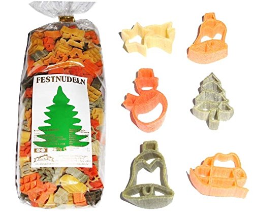 Weihnachts-Nudeln 250g // Nudeln Weihnachten // Weihnachtsdekoration von Firlefantastisch Der Partyshop