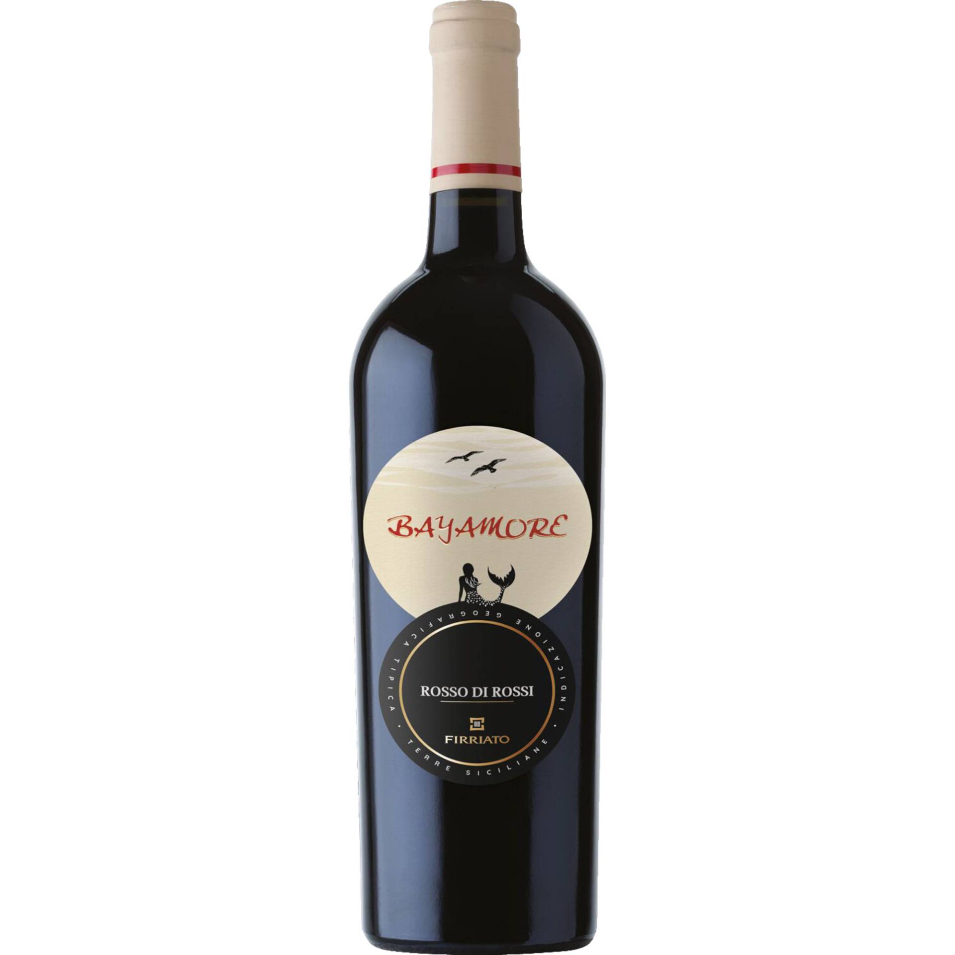 Bayamore Rosso di Rossi, Sicilia DOC, Sizilien, 2022, Rotwein von Firriato Distribuzione s.r.l.,91027,Paceco,Italien