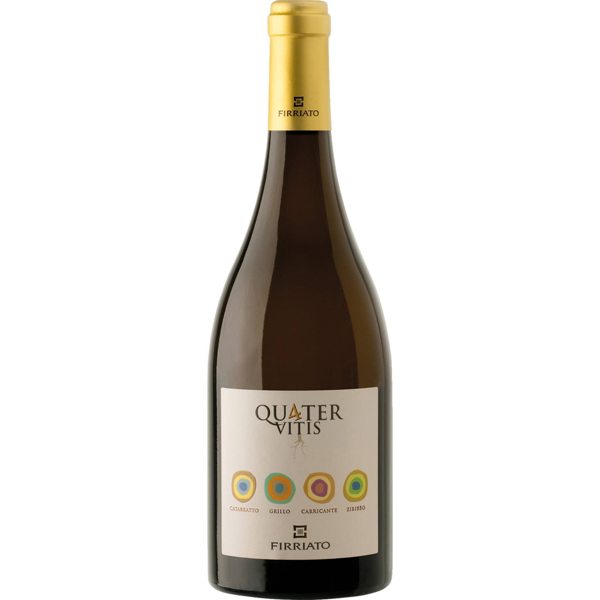 Quater Vitis Bianco, Terre Siciliane IGT, Sizilien, 2023, Weißwein von Firriato Distribuzione s.r.l.,91027,Paceco,Italien