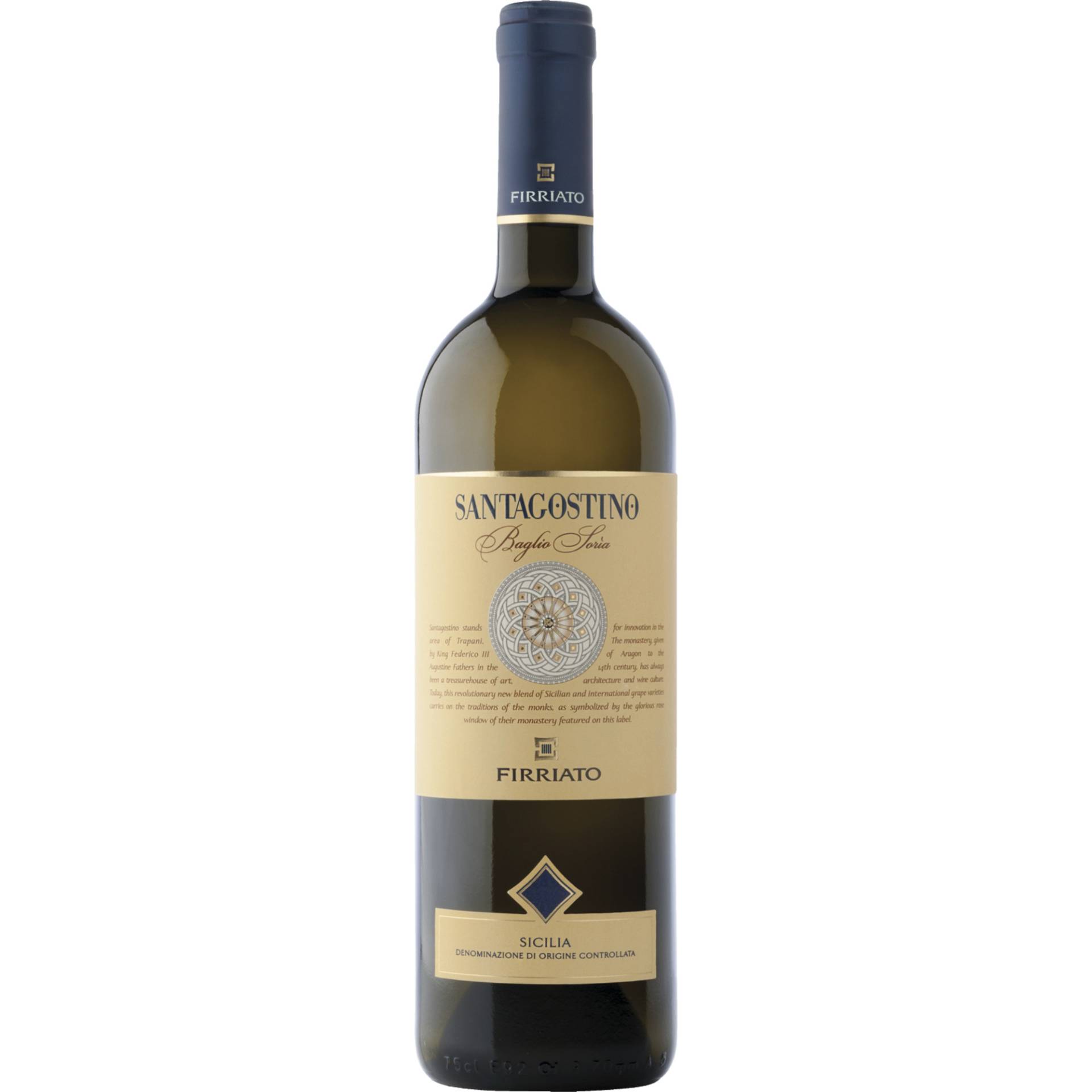 Santagostino Baglio Soria Bianco, Sicilia IGT, Sizilien, 2023, Weißwein von Firriato Distribuzione s.r.l.,91027,Paceco,Italien