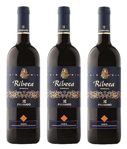 3x 0,75l - 2019er - Firriato - Ribeca - Rosso - Sicilia D.O.P. - Sizilien - Italien - Rotwein trocken von Firriato