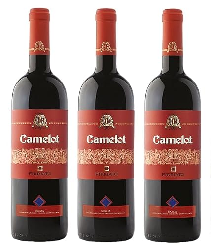 3x 0,75l - 2020er - Firriato - Camelot - Rosso - Sicilia D.O.P. - Sizilien - Italien - Rotwein trocken von Firriato