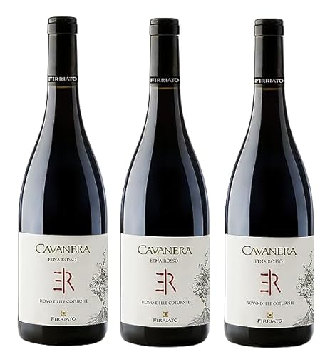 3x 0,75l - 2020er - Firriato - Cavanera - Rovo delle Coturnie - Rosso - Etna D.O.P. - Sizilien - Italien - Rotwein trocken von Firriato