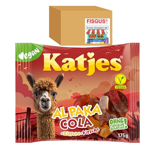 24 Sorten Katjes VEGANES Fruchtgummi - selbst zusammenstellen - ab 1 Tüte - Ein Angebot von FISGUS® by krass-shoppen-de (AlPaka Cola) von FisGus