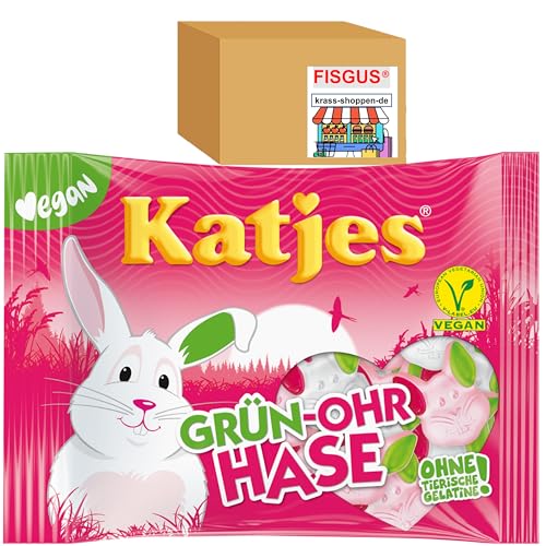 24 Sorten Katjes VEGANES Fruchtgummi - selbst zusammenstellen - ab 1 Tüte - Ein Angebot von FISGUS® by krass-shoppen-de (Grün-Ohr Hase) von FisGus