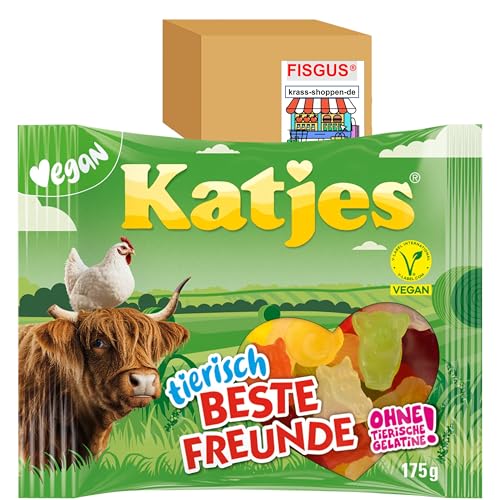 24 Sorten Katjes VEGANES Fruchtgummi - selbst zusammenstellen - ab 1 Tüte - Ein Angebot von FISGUS® by krass-shoppen-de (Tierisch Beste Freunde) von FisGus