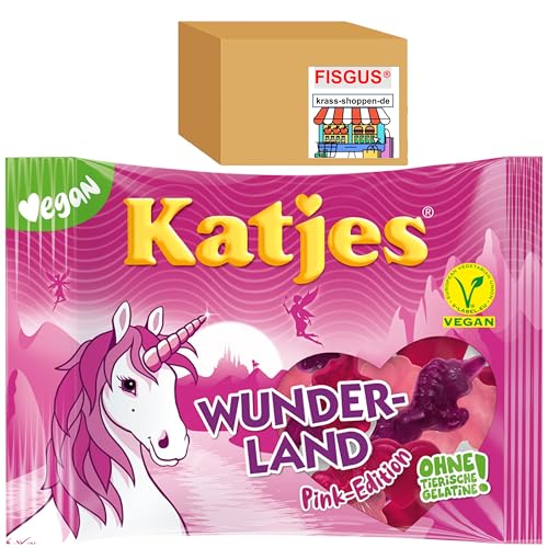 24 Sorten Katjes VEGANES Fruchtgummi - selbst zusammenstellen - ab 1 Tüte - Ein Angebot von FISGUS® by krass-shoppen-de (Wunderland Pink) von FisGus