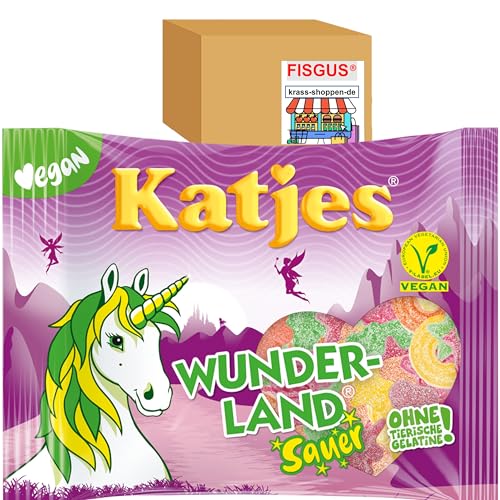 24 Sorten Katjes VEGANES Fruchtgummi - selbst zusammenstellen - ab 1 Tüte - Ein Angebot von FISGUS® by krass-shoppen-de (Wunderland sauer) von FisGus