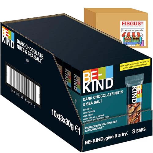 BE-KIND® Dark Chocolate Nuts & SeaSalt 3Pack 10x3x30g - Ein Angebot von FISGUS® by krass-shoppen-de von FisGus