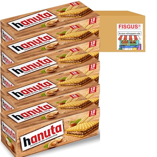 Ein Angebot von FISGUS® by krass-shoppen-de - 5 x 10 Hanuta Haselnuss Tafeln = 50 Stück = 1,1 KG von FisGus