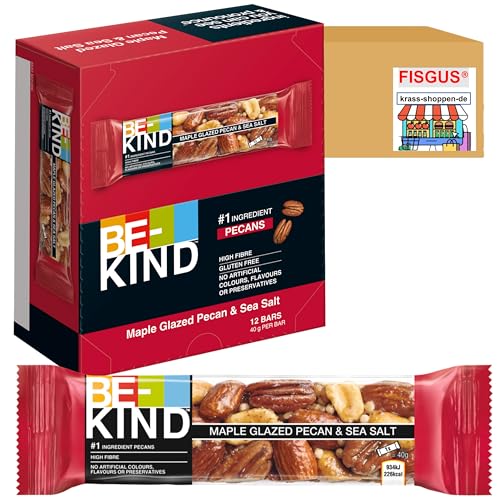 Ein Angebot von FISGUS® by krass-shoppen-de - BE-KIND® Maple Glazed Pecan & SeaSalt 12x40g von FisGus