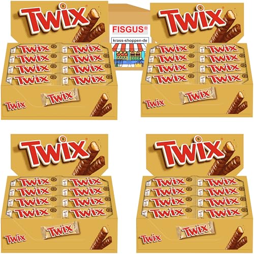 Ein Angebot von FISGUS® by krass-shoppen-de - Händlerpaket - 4 x 32 x 50g Twix im Thekendisplay - 128 Stück = 6,4 KG von FisGus