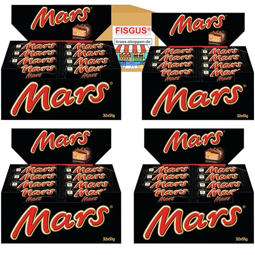 Ein Angebot von FISGUS® by krass-shoppen-de - Händlerpaket Mars Riegel - 4 x 32 x 51g von FisGus