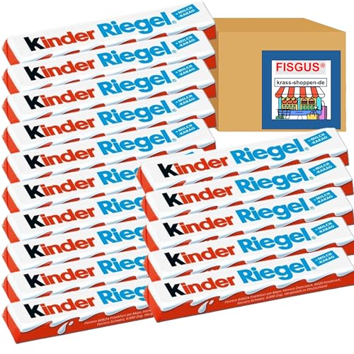 Ferrero Kinder Riegel Schokolade, 15 Stück à 21g - Ein Angebot von FISGUS® by krass-shoppen-de von FisGus